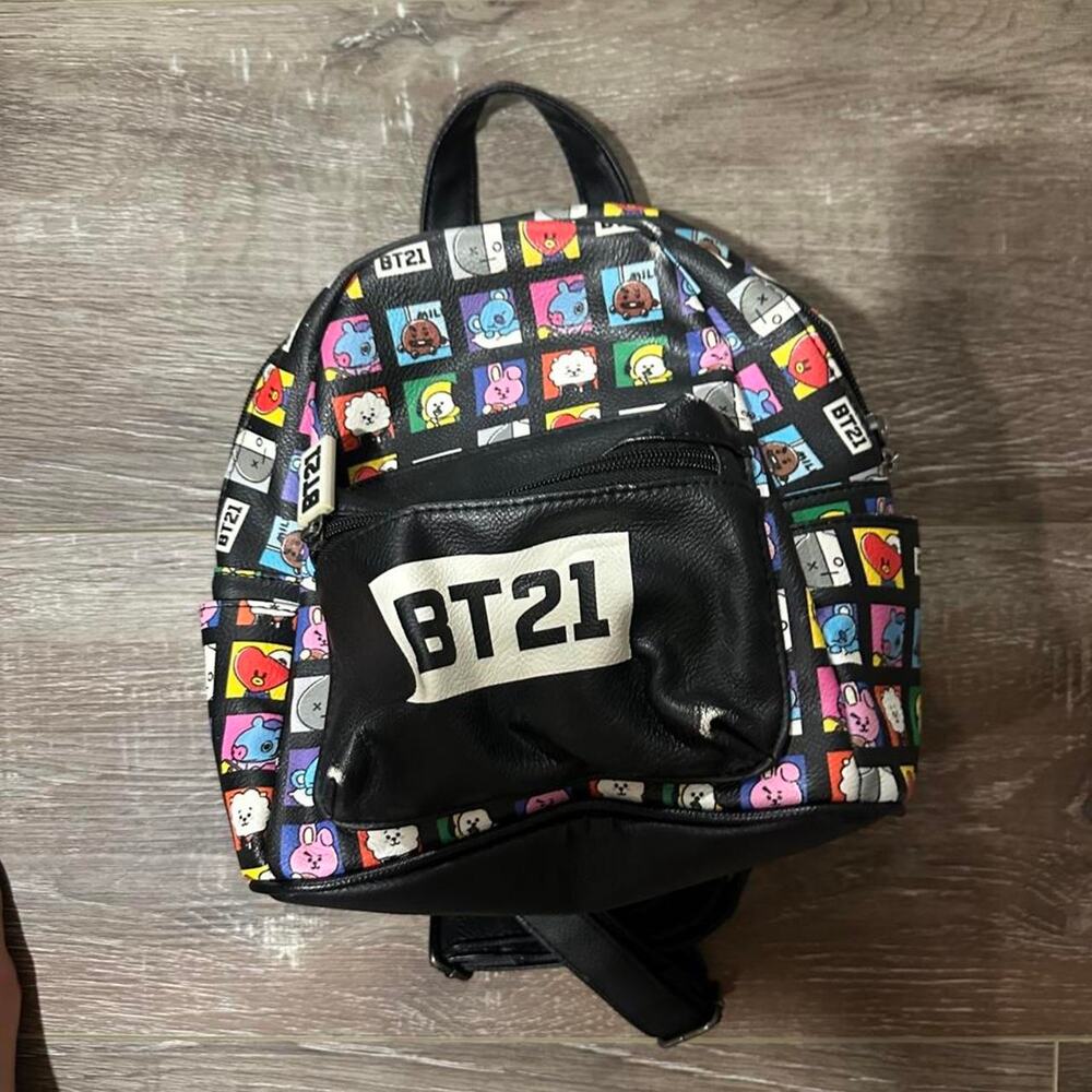 Bt21 mini backpack with multicolored